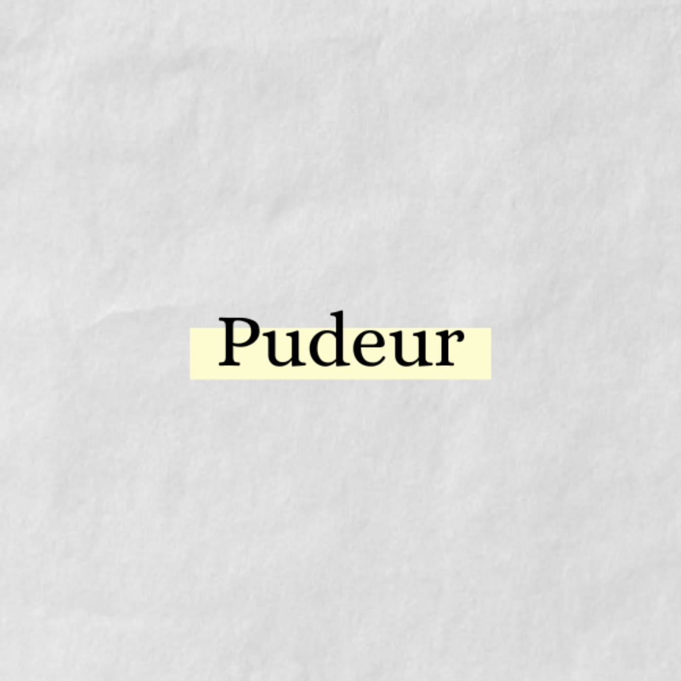 Pudeur - Podcasts