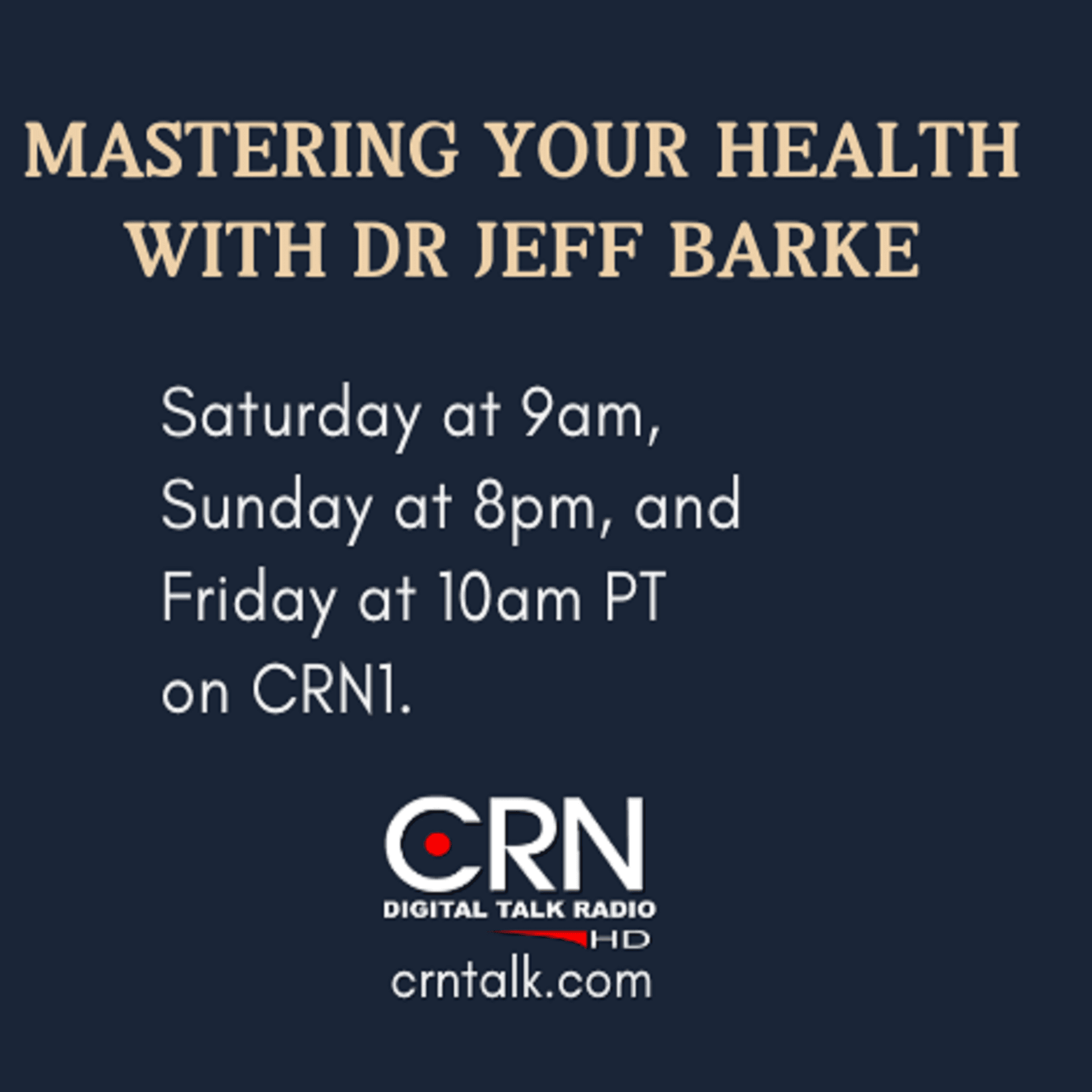 Mastering Your Health with Dr Jeff Barke - Podcasts