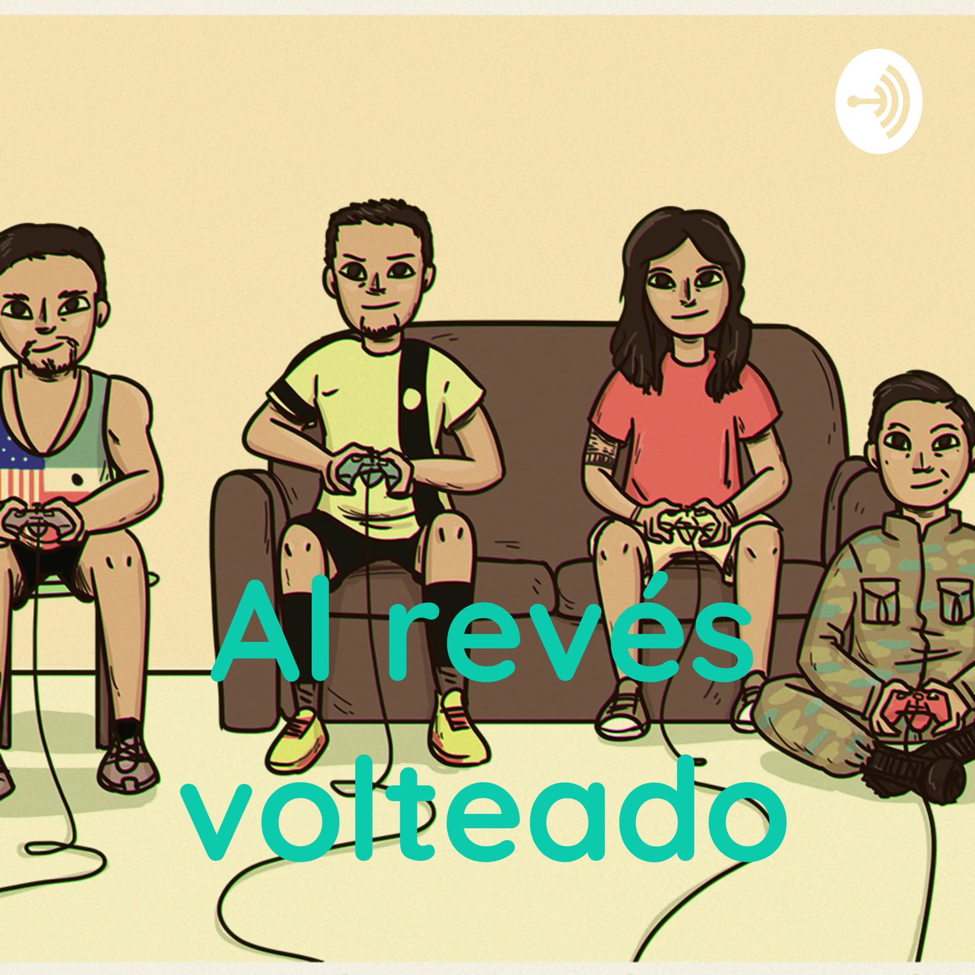 Al revés volteado