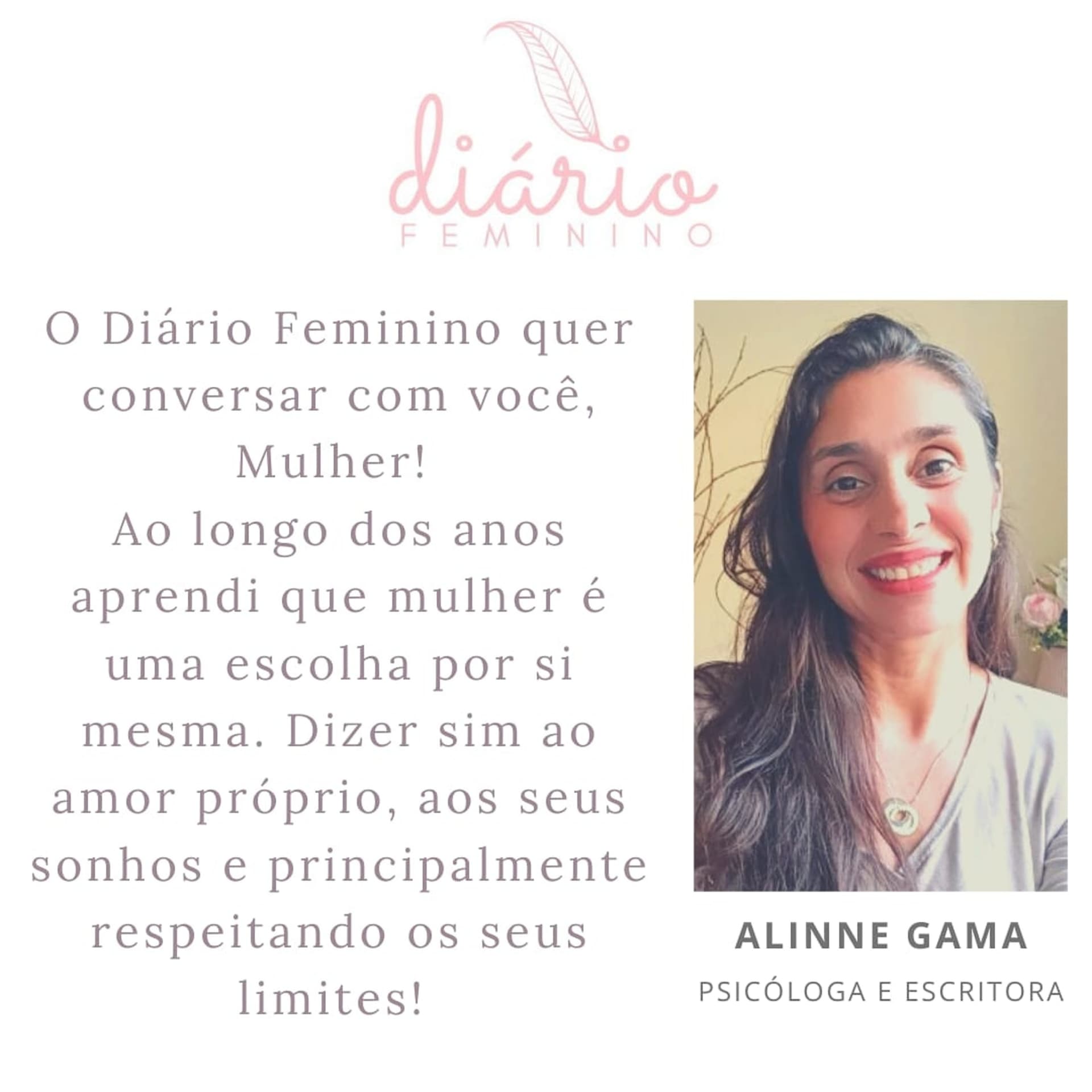 Diário Feminino : Alinne Gama - Psicóloga - Podcasts