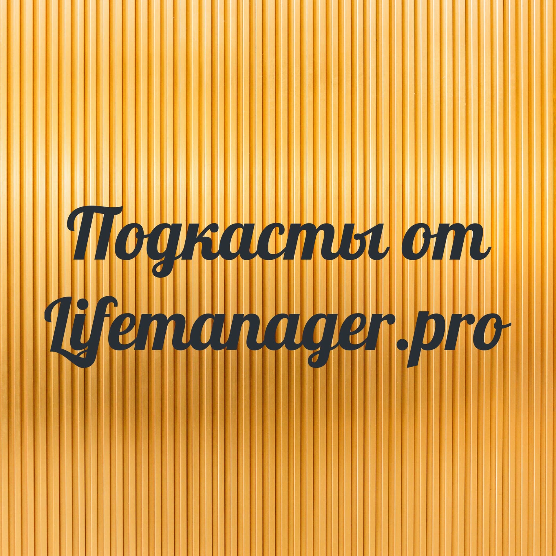 Подкасты от Lifemanager.pro - Подкасты