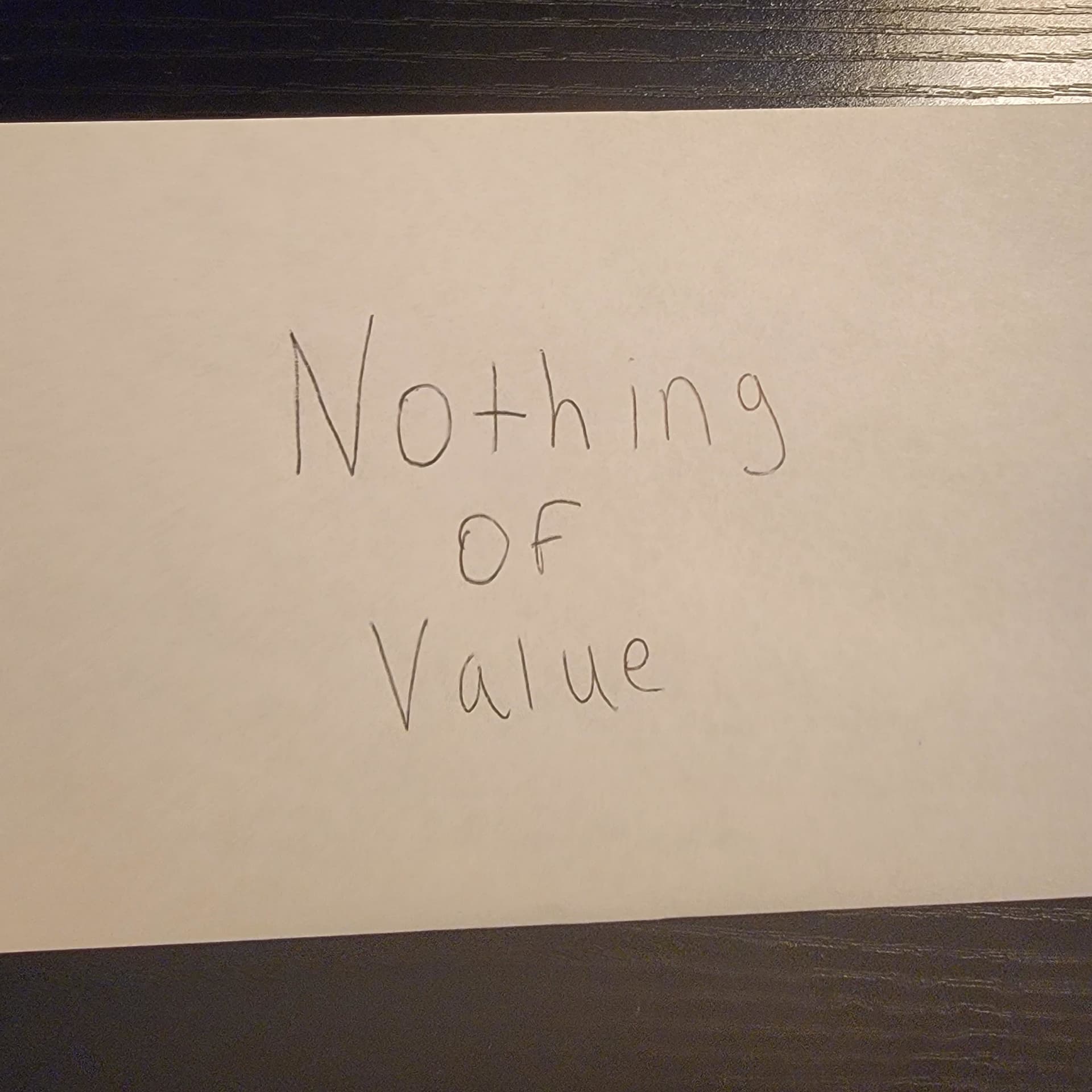 Nothing of Value - Podcast