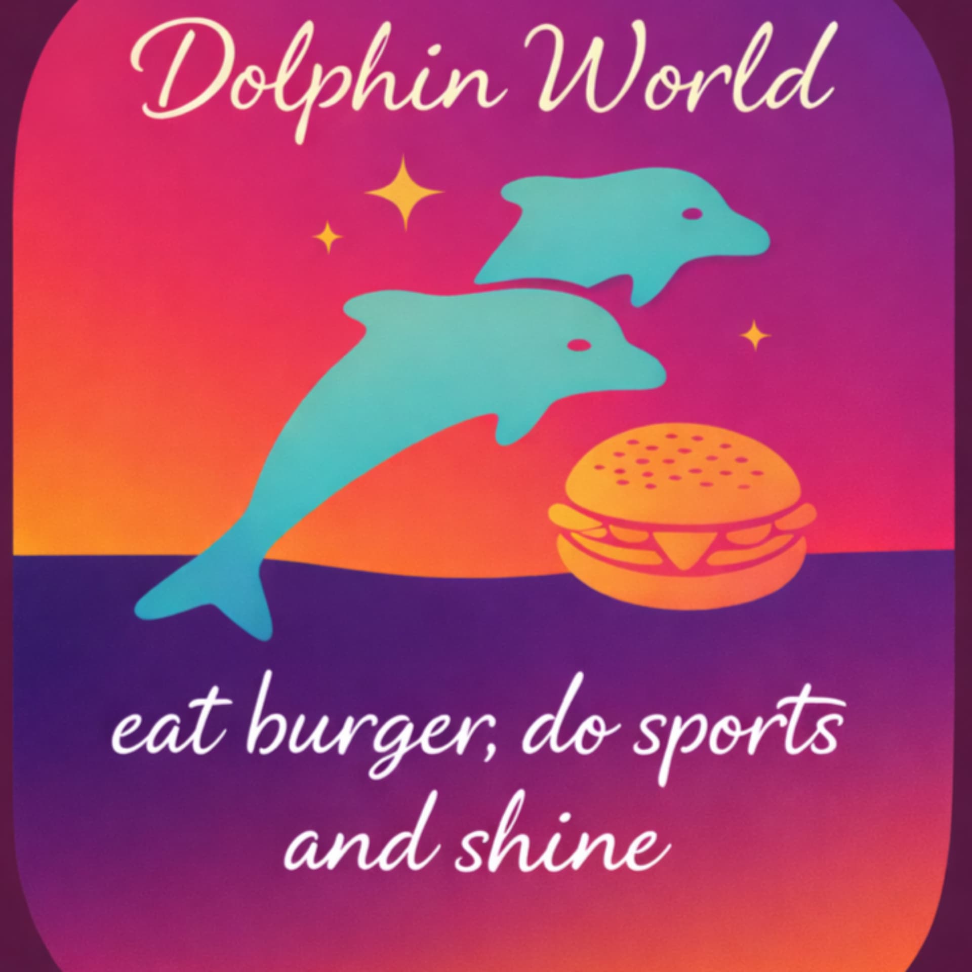 Dolphin World - Eat Burger, Do Sports and Shine - Podcasts