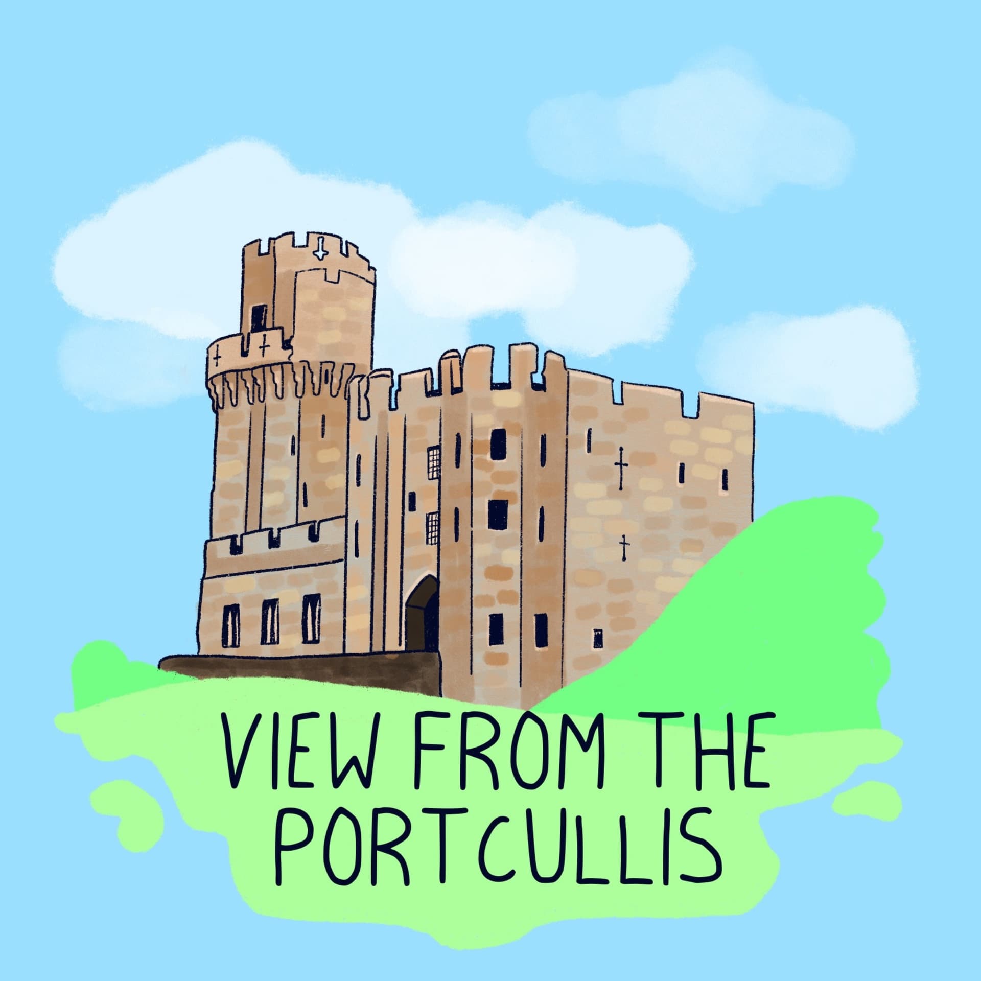 The view from the portcullis