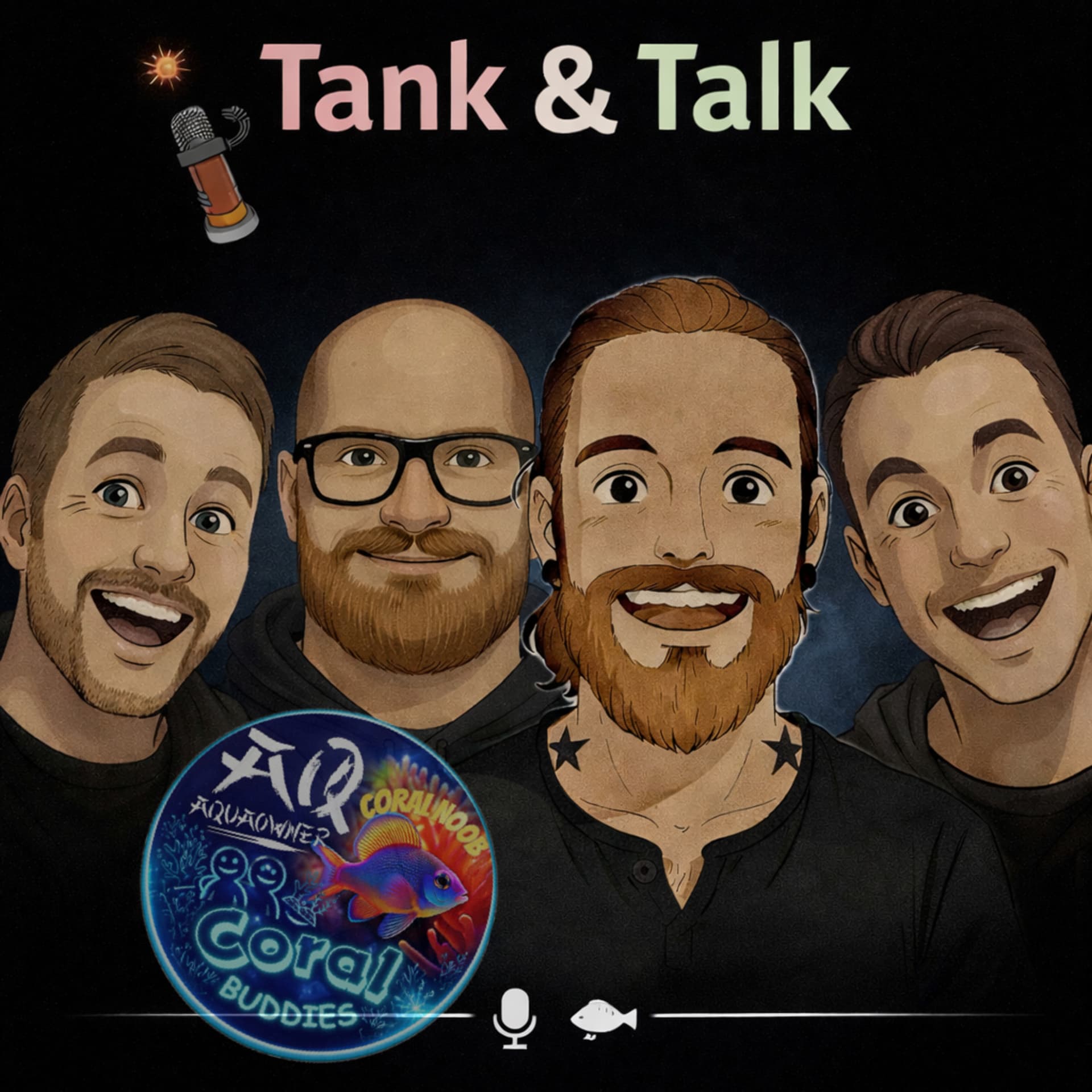 Tank and Talk mit Sebastian Buchner, Tobias Gawrisch dem Aquaowner, den Coralbuddies und Gast - Podcasts