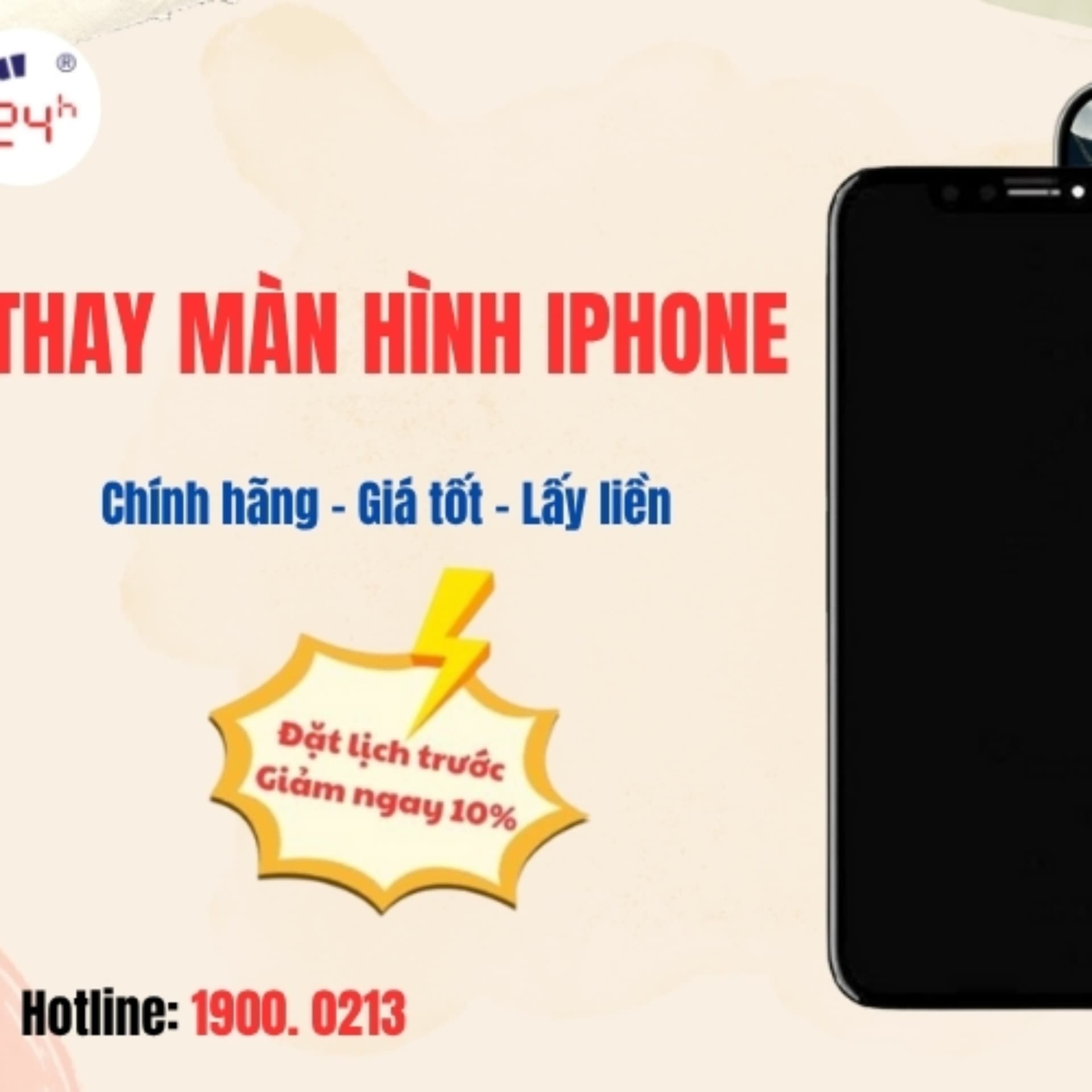 Thay man hinh iPhone Benh Vien Dien Thoai, Laptop 24h - Podcast