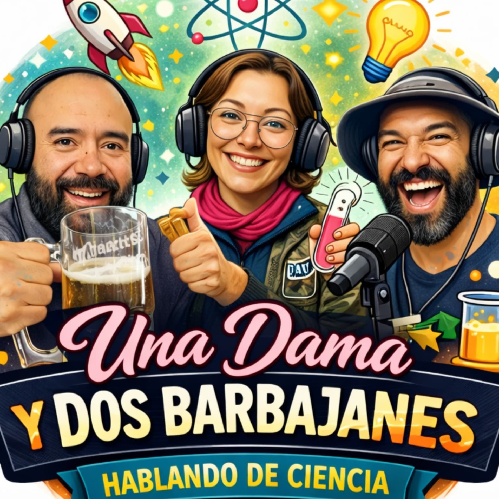 Una Dama y Dos Barbajanes Hablando de Ciencia - Podcast