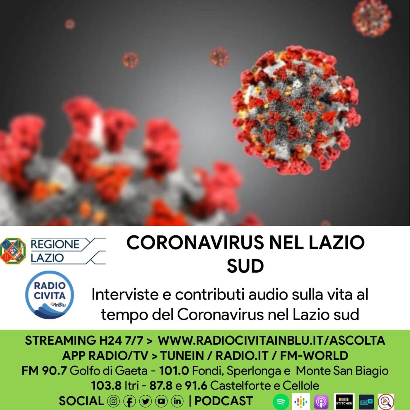 Coronavirus nel Lazio sud - Podcast