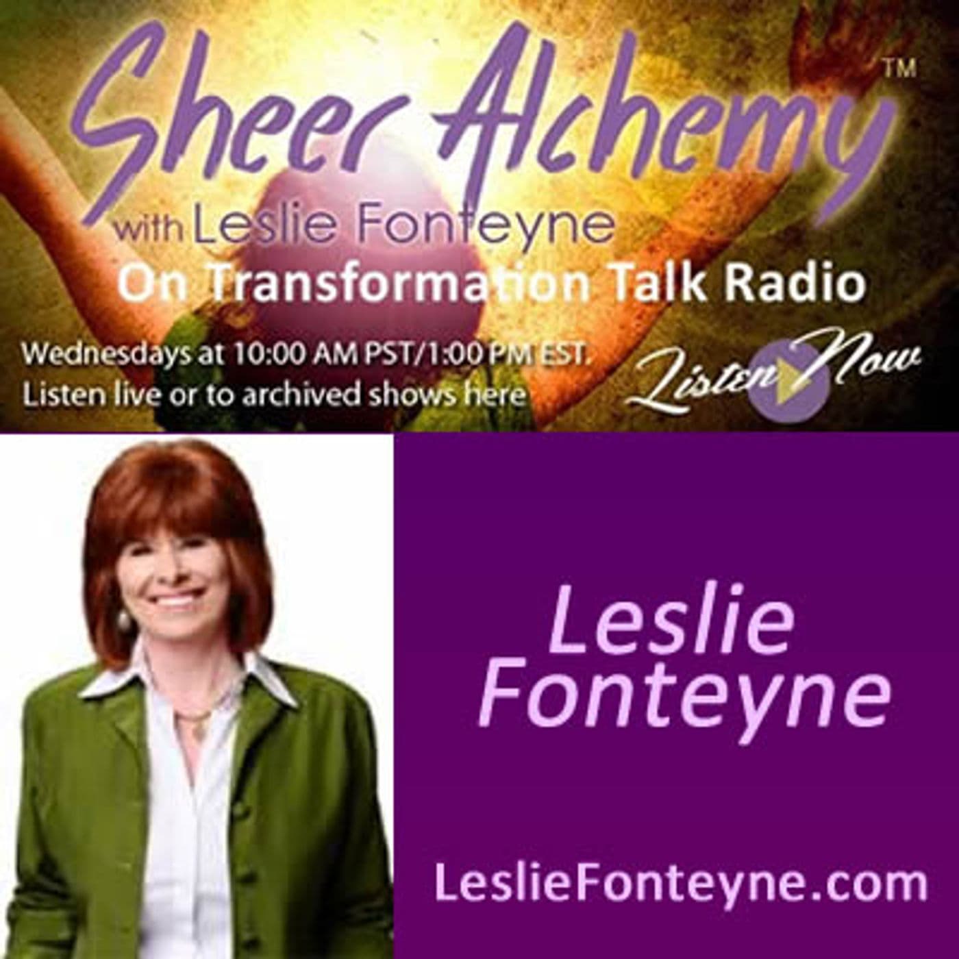 Sheer Alchemy! w/ Leslie Fonteyne - Podcasts