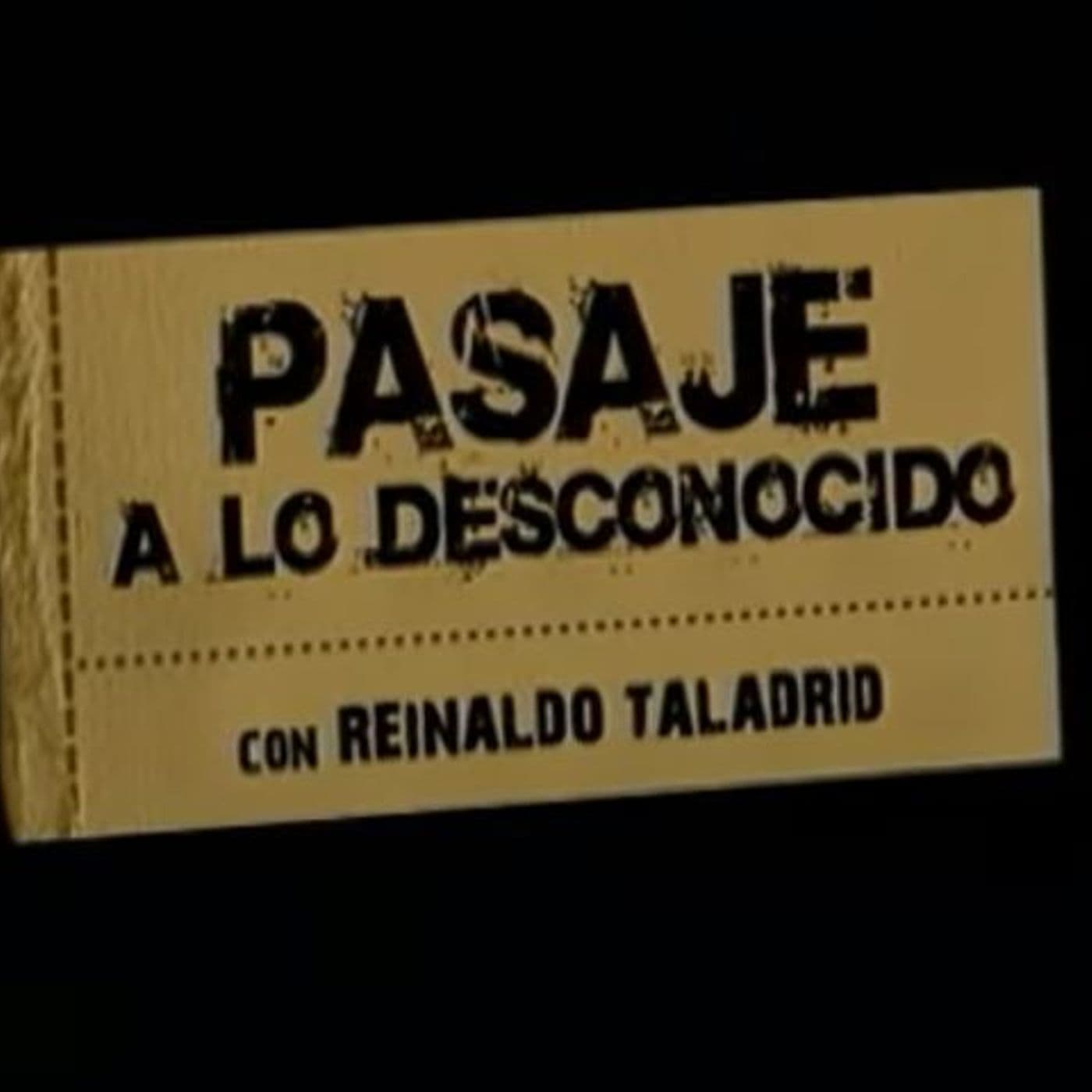 Pasaje a lo desconocido