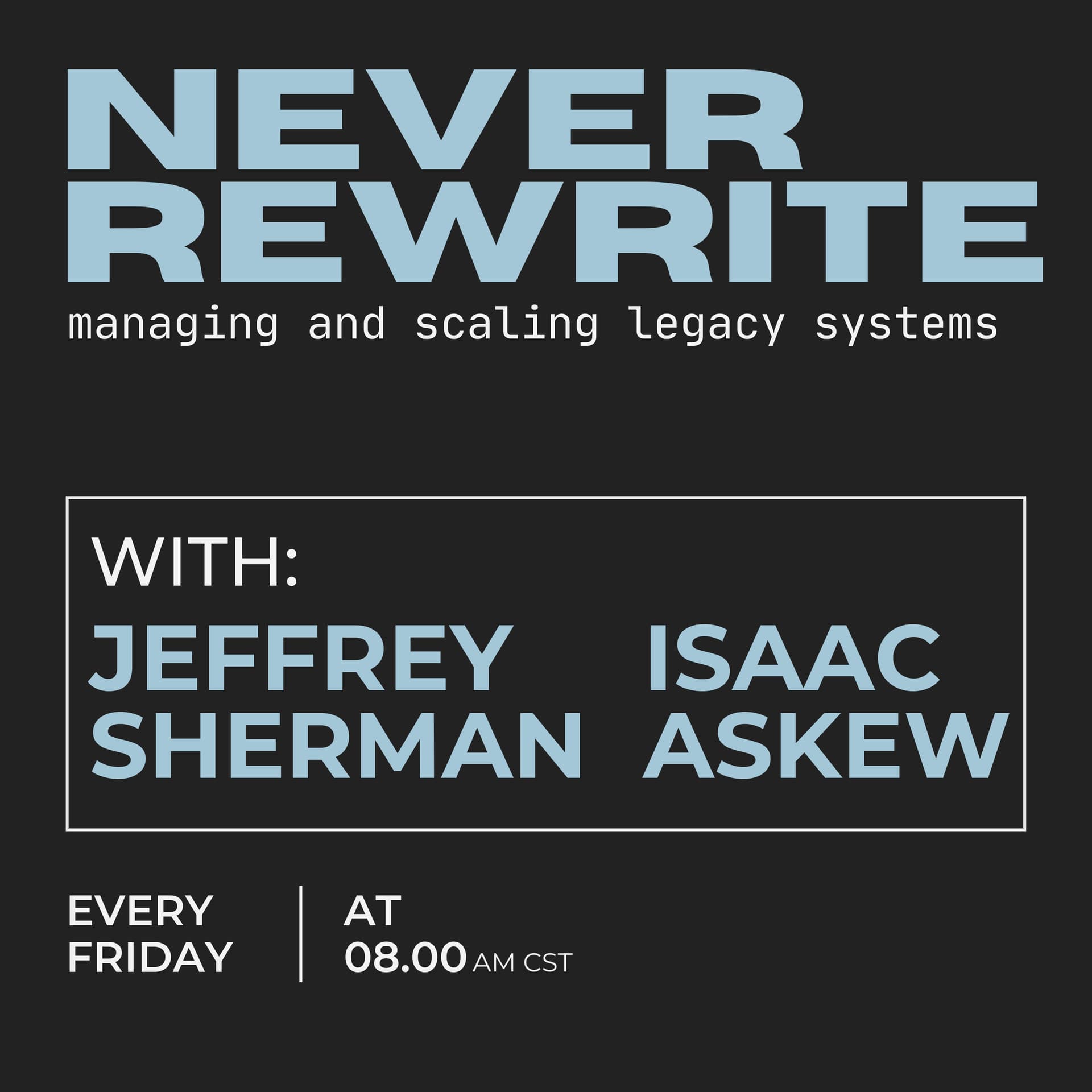 Never Rewrite - Podcasts