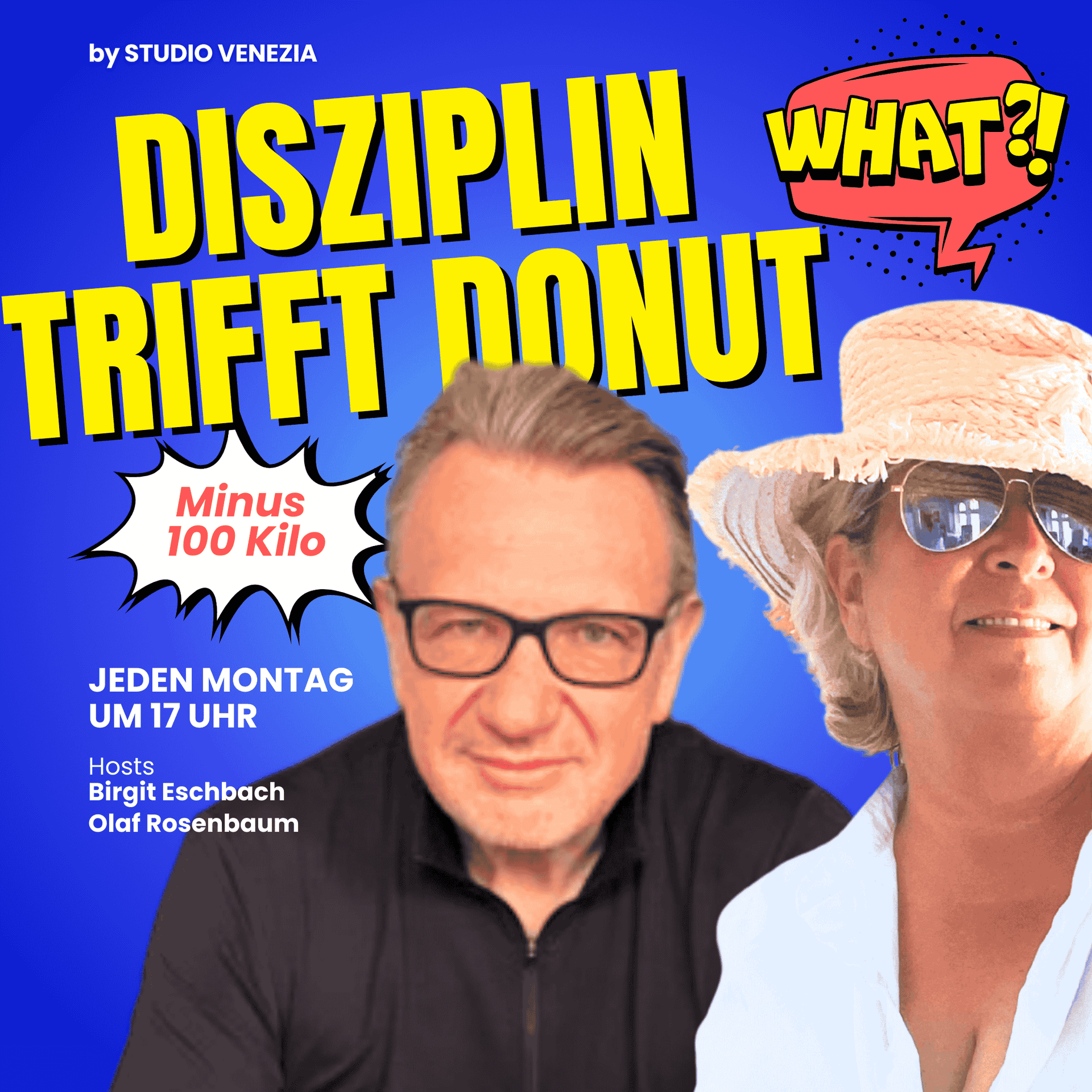 Disziplin trifft Donut - Der einzige Abnehm-Podcast, in dem zwei Menschen 100 Kilo abnehmen wollen - Podcasts