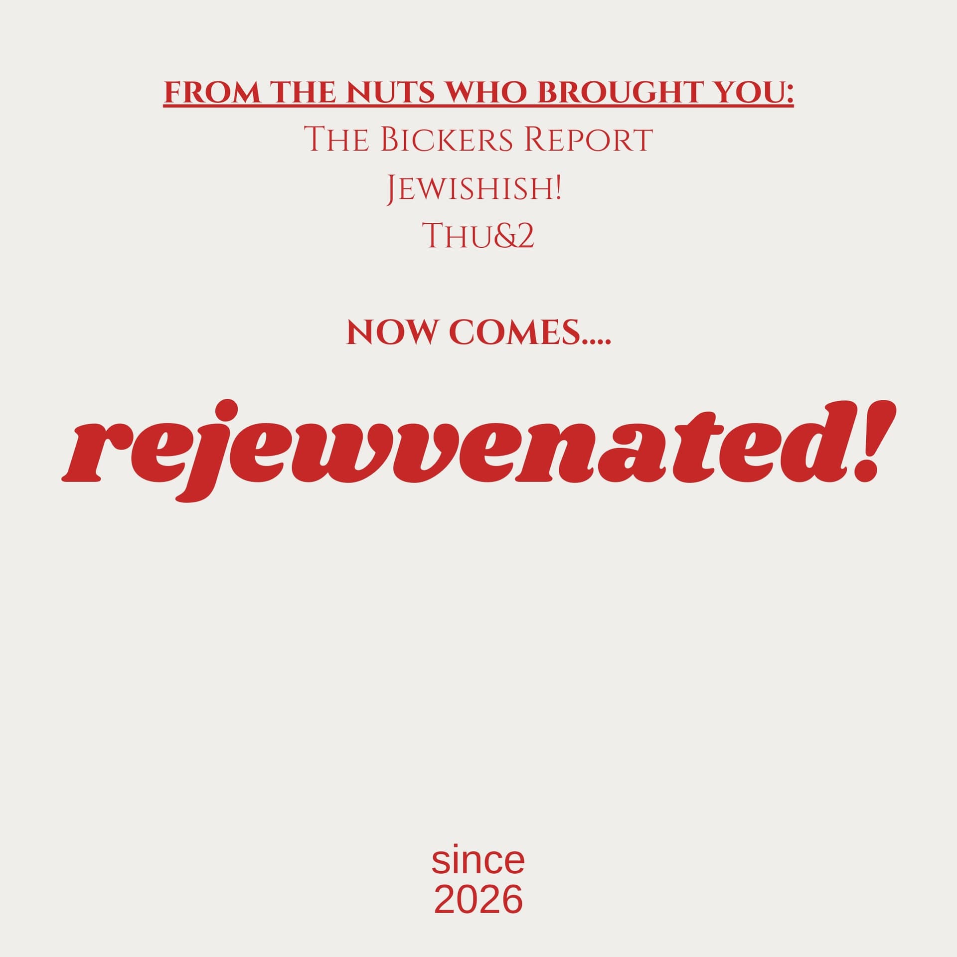 Rejewvenated! - Podcasts