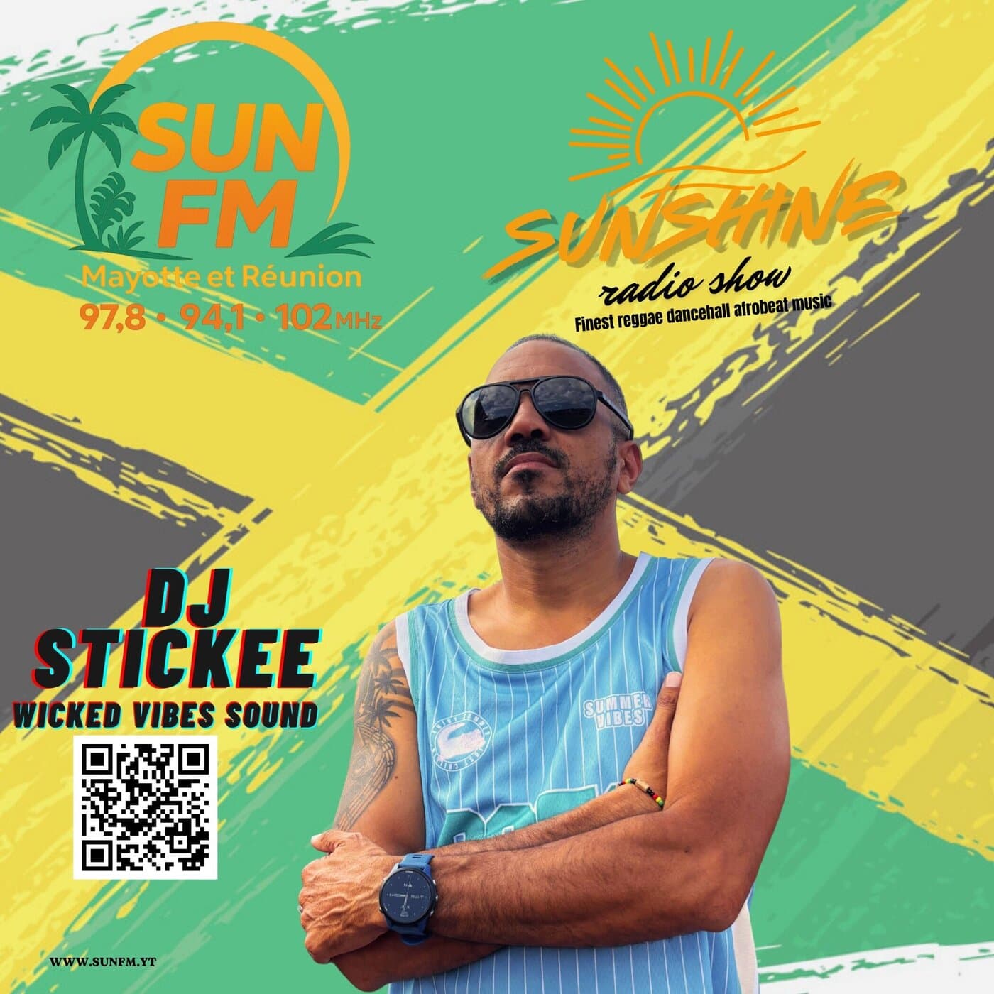 "Sunshine Radio Show" DJ Stickee, SUN FM Mayotte - Podcast