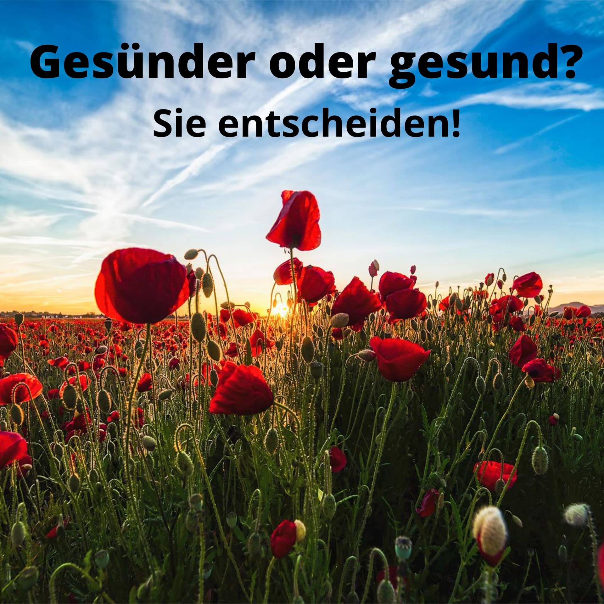 Gesünder oder gesund? Sie entscheiden! - Podcasts