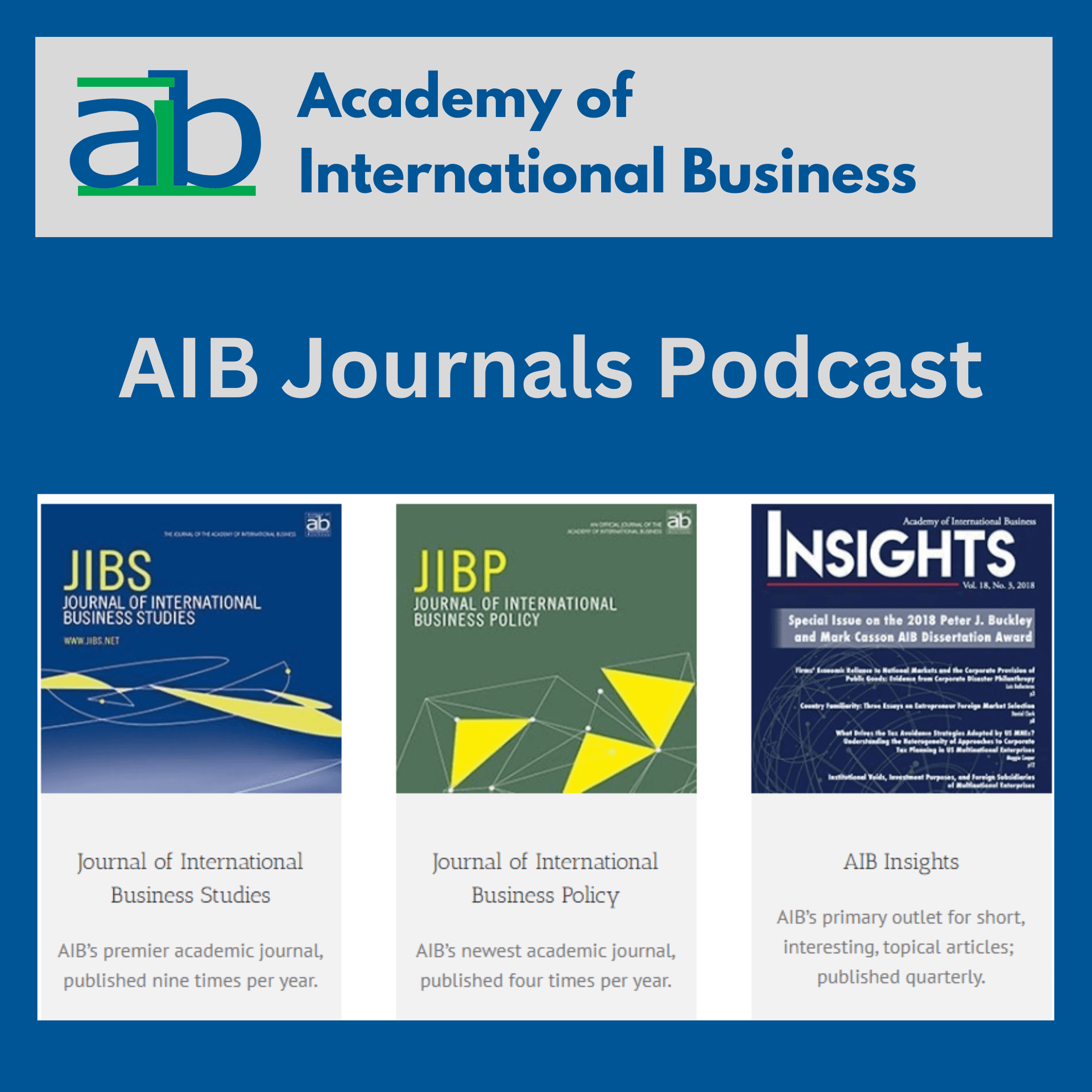 AIB Journals Podcast - Podcasts