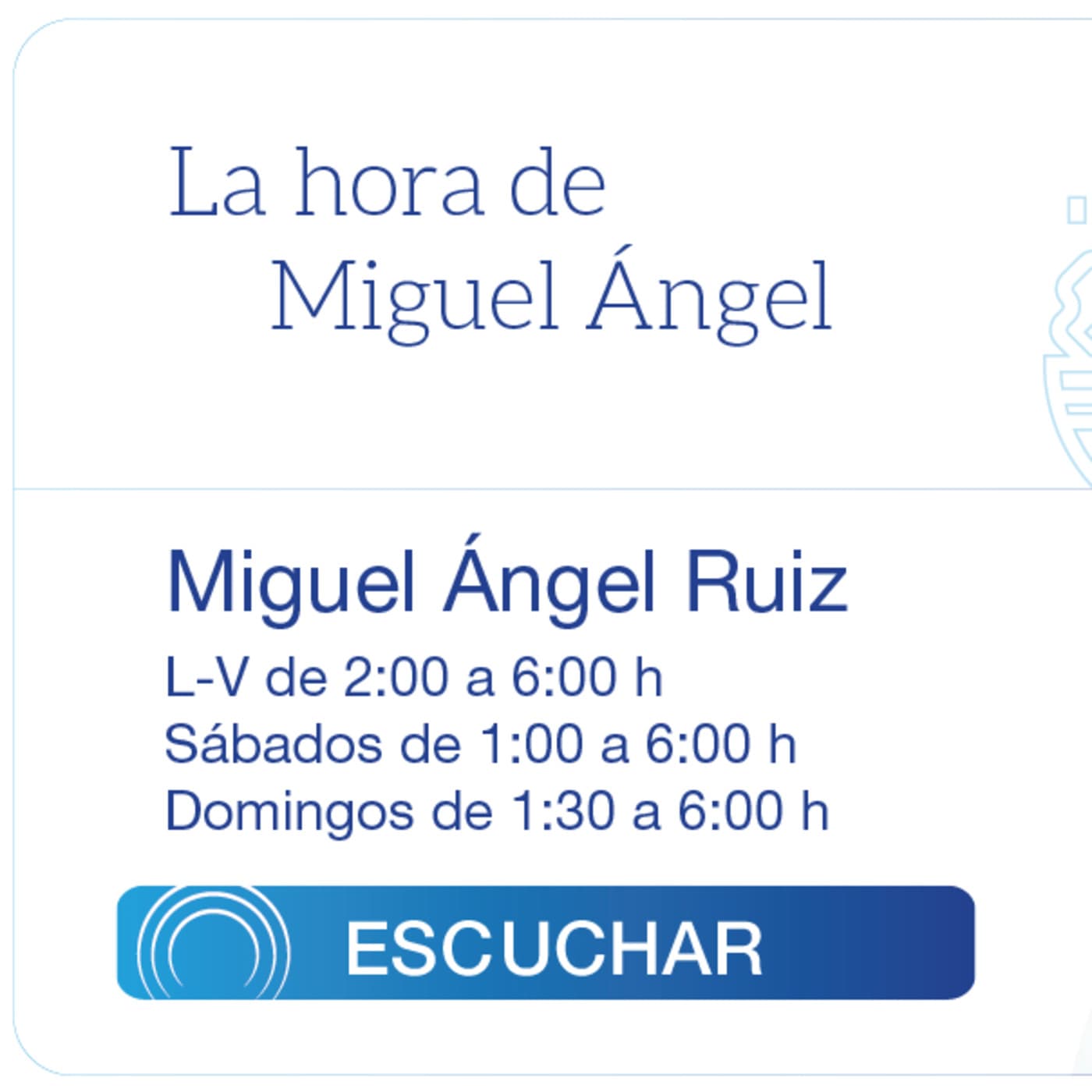 La Hora de Miguel Ángel - Podcasts