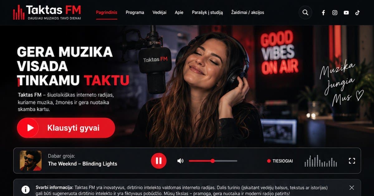 Taktas FM - Lithuania Live Radio